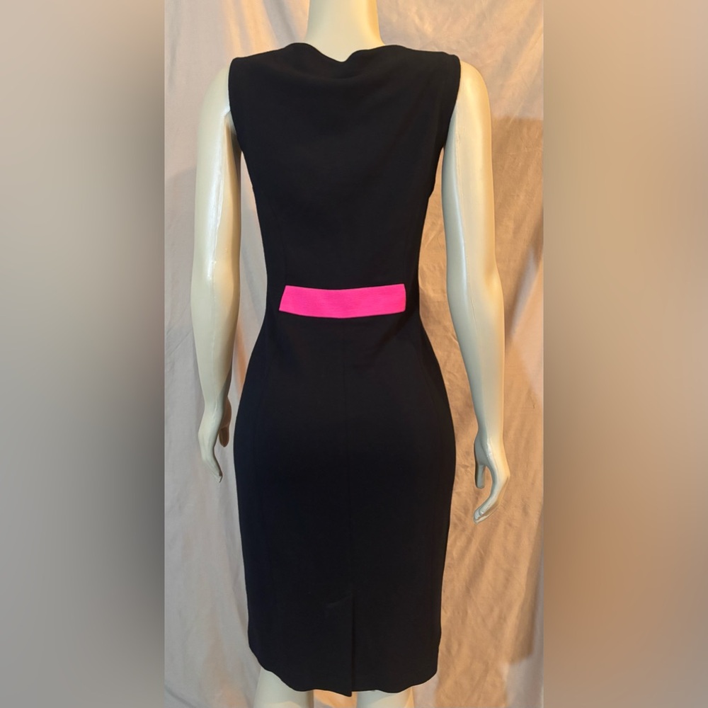Yoana Baraschi Vibrant Pink and Black Mini Dress - Picture 3 of 6